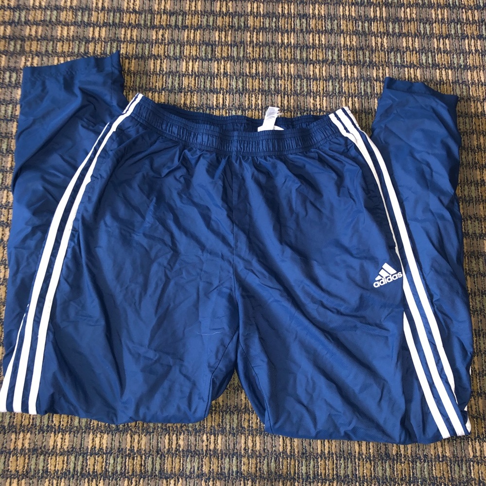Adidas sweatpants with zipper